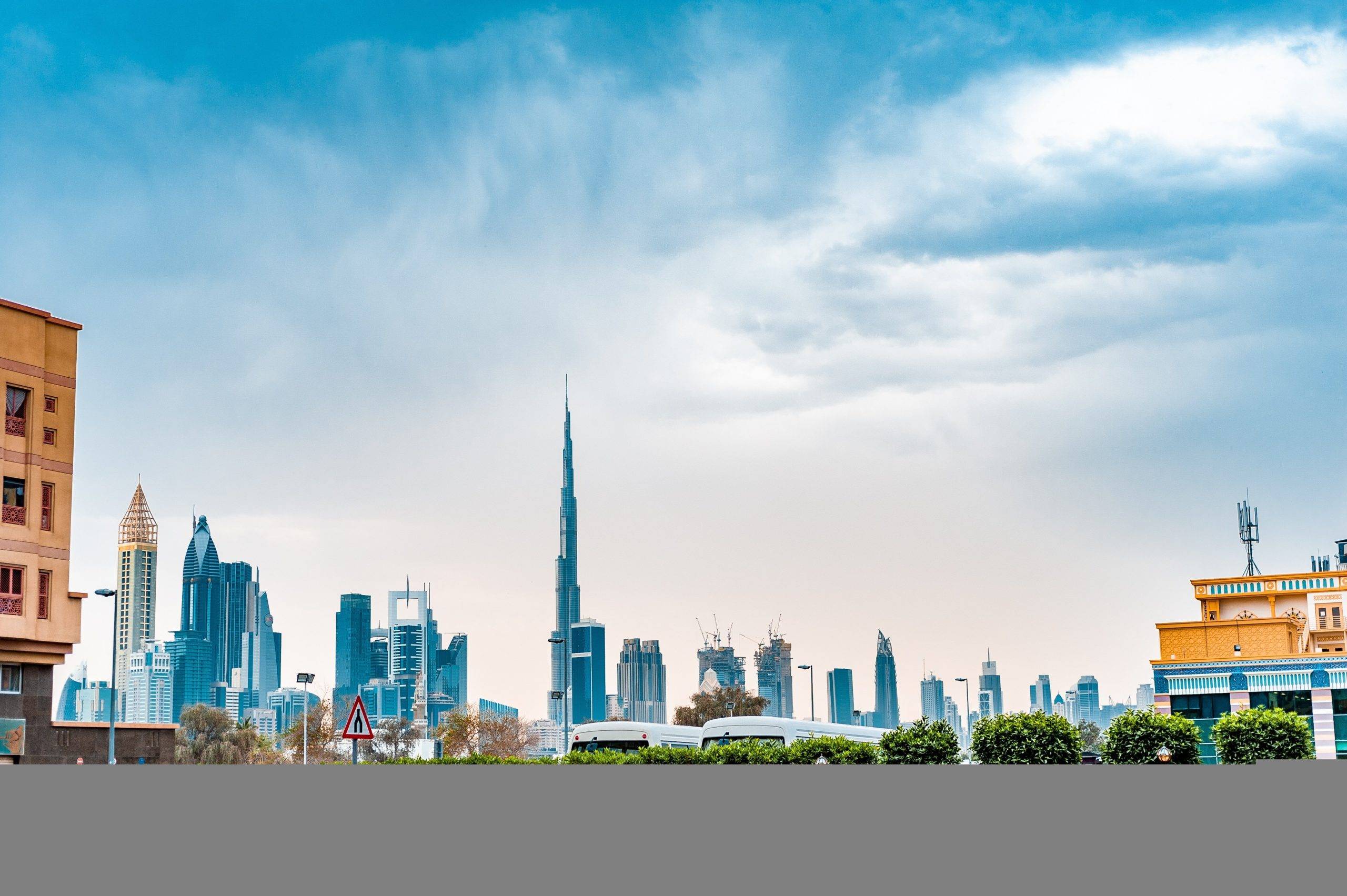 Dubai skyline at dusk
