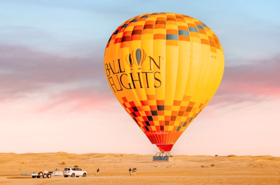 Hot Air Balloon Experience – Dubai Desert DELUXE / MAJESTIC PACKAGE